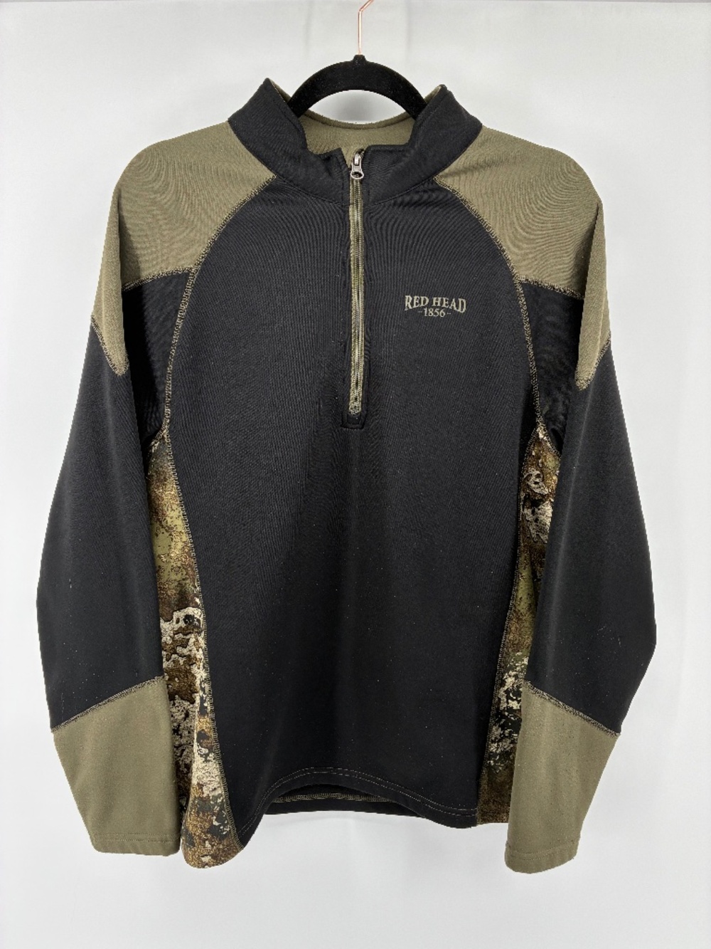 MASSIVE $10 SALE RedHead Black and Olive Camo Quarter-Zip Pullover